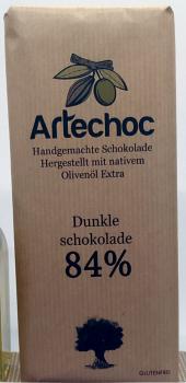 Artechoc *negro* 84 % Kakao, 100 g